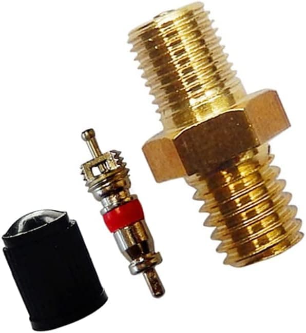 Skruvventil, M8x1 Mässing, Luftkompressorventil, Fyllningstank, Hexagonal Munstycke, Däckventil, Ventiladapter med Tätningsring, Skruvventil