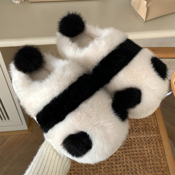 Cute Animal Slippers Winter Cotton House Shoes for Adults Indoor Outdo