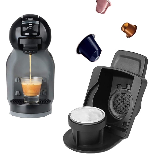 Kapseladapter - Kaffemaskin Kapselomvandlare - Integrerad flip D
