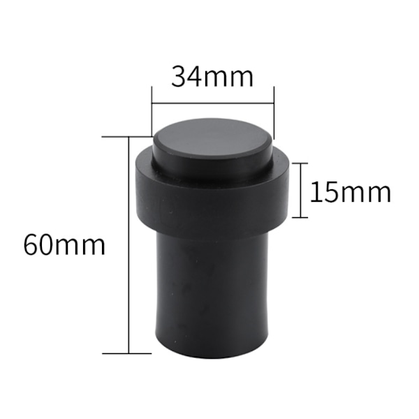 Dørstopper i rustfrit stål, 6 cm, dørstop, dørstopper