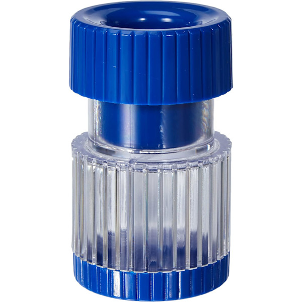 1 stk tablettknuser, med oppbevaringsrom, blå, plast, H8,3*D4,9CM