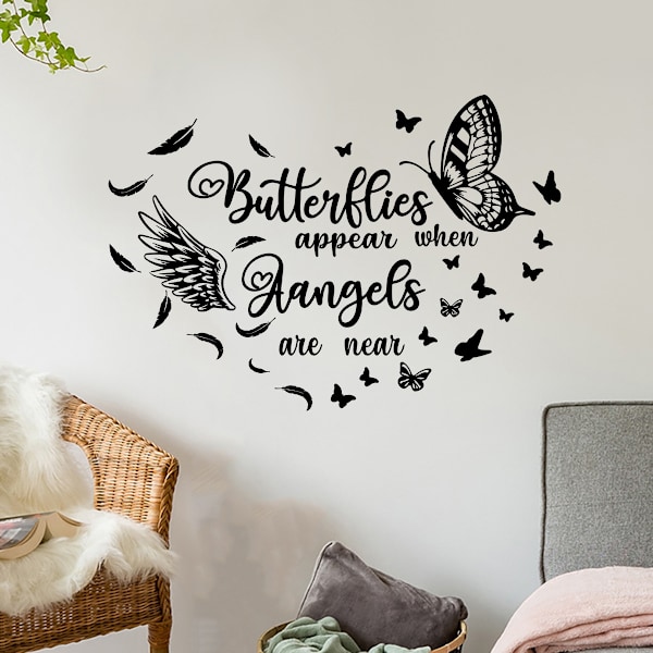 Butterfly Angel Wings Veggdekor Veggklistremerker