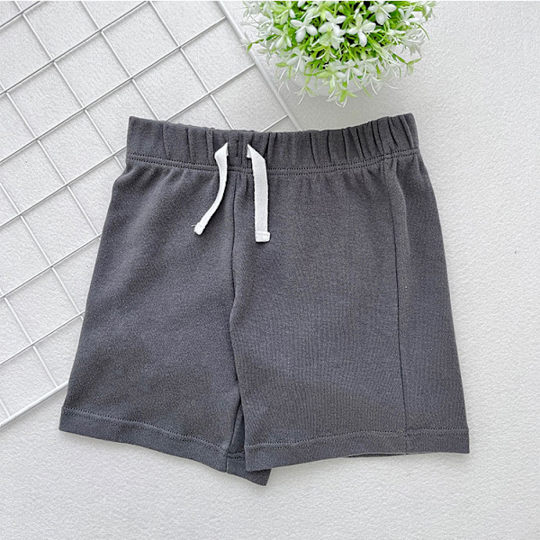 Pojkars babybomullspull-on shorts, set om 3 grå för 18 månaders längd
