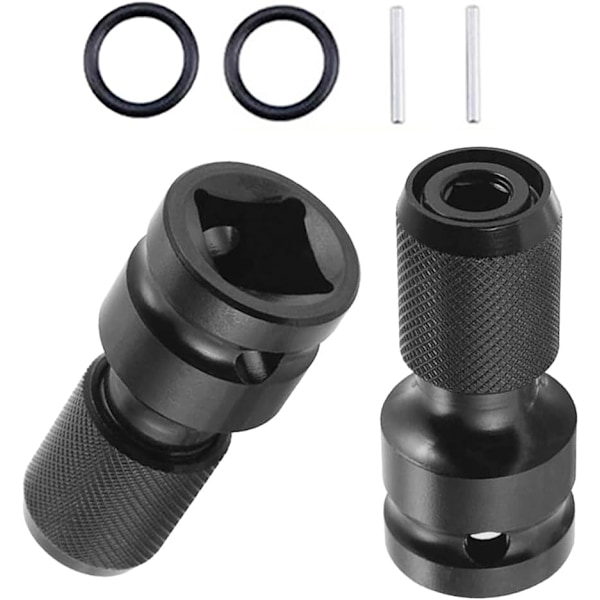 Stykke Topadapter Sæt - 1/2\" til 1/4\" Hex Skaft Slagnøgle Adapter og Skruetrækker Bit Holder - Adapter for Mere Fleksibilitet Under Arbejde