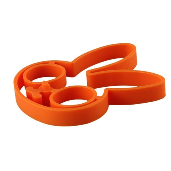 Silikon Egg Mold Ring, Søt Kaninformet Egg Ring