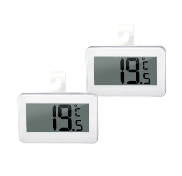 2 Mini Digital Termometer, Frystermometer, Digital Kylskåpstermometer