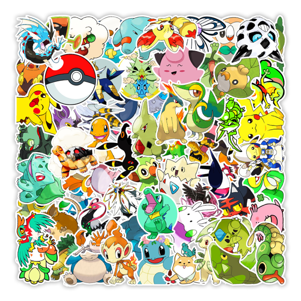 Tecknad anime klistermärken 100 söta klistermärken, anime klistermärken