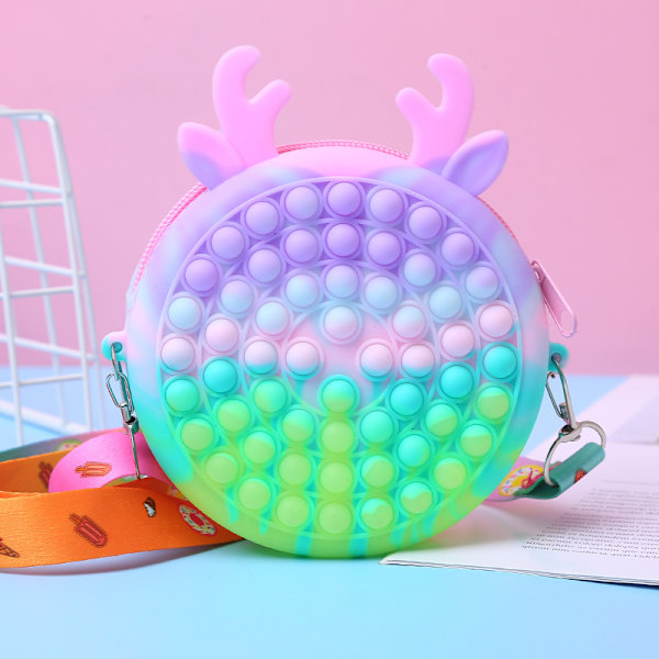 Taske Pop It Fidget Legetøj - Legetøj / Sensorisk - Skuldertaske MultiColor Brigh