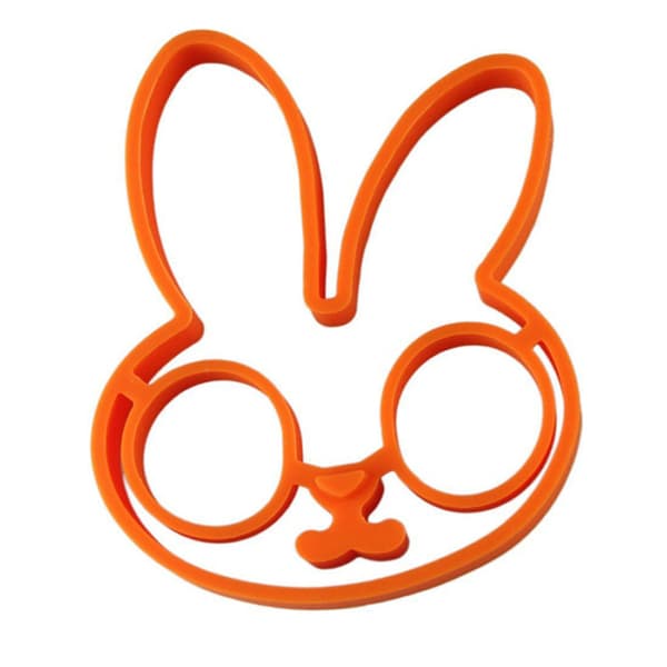 Silikon Egg Mold Ring, Søt Kaninformet Egg Ring