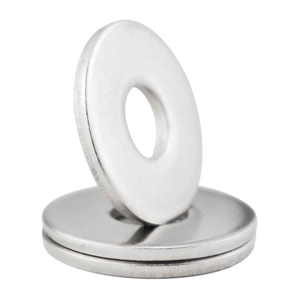 M10 Metallskiver, 20 stk. Skiver i rustfritt stål, M10 x 30 mm flate skiver, 304 rustfrie stålskiver, Penny-skiver for skruer og muttere