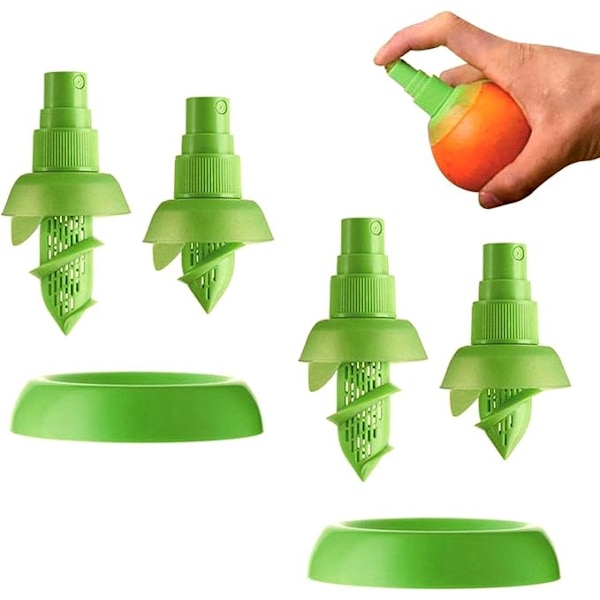 Set med Citronspruta, Citronsprayflaskor, Citronjuicehällare, Citronpress, Manuell Fruktpress