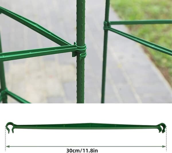 30-pack tomatbur armar - 30 cm expanderbara kopplingar för klätterväxter, tomater, grönsaker