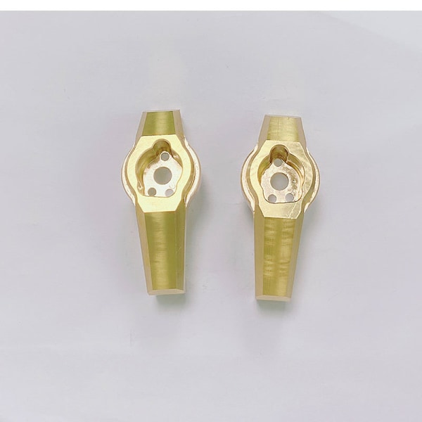 1 Par 68g TRX4 Messing Caster Hjul - For Traxxas TRX4/TRX6 1/10 RC Crawler - Messing Oppgraderingsdeler (1 Par Protal Drive C Hub Bærer)