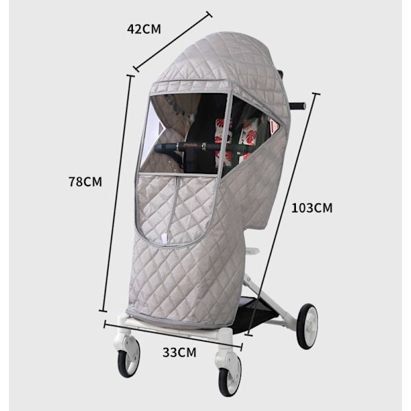 Universal barnevognregnbeskyttelse, vinterregntrekk for barnevogn, babyreise