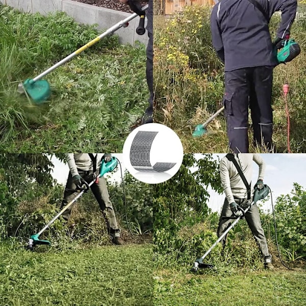 Pakke med 10 gressklippertråder + 2 hetter, diameter 3,5 mm, kompatibel med Bosch F016800431 AFS 23-3 erstatningsspoler