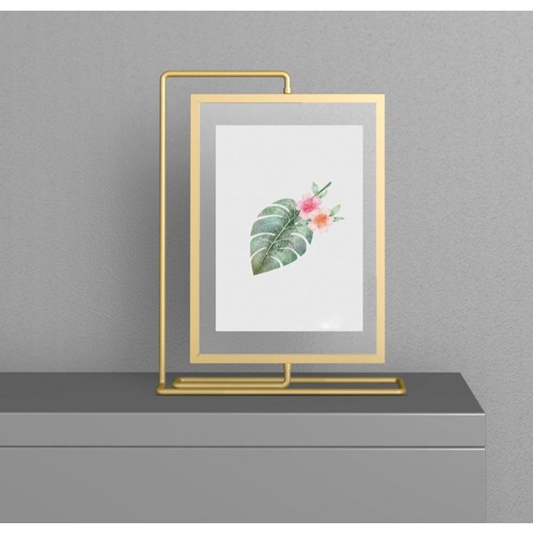 Bilde Ramme, Gull Bilde Ramme Bordplate Display for 5x7 4x6 6x8 foto, M