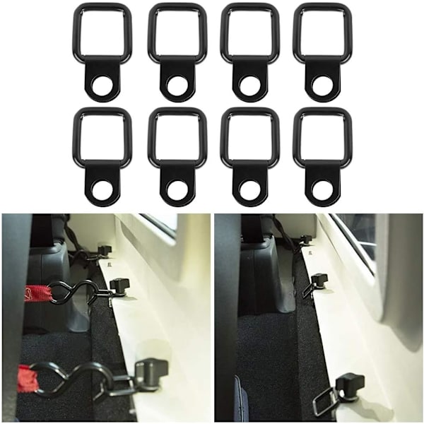 8 kpl Wrangler D - rengasankkuri / kansi pikalukituskiinnitin