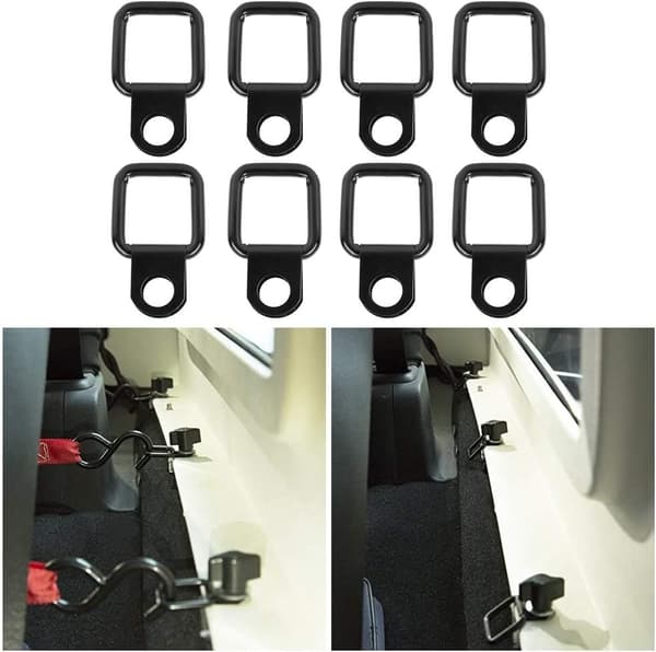 8 stk. til Wrangler D-ring anker / cover quick release lukning