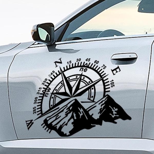 Off Road Trail Sport Wind Compass -tarrat, 2 kpl pakkaus autoon tai moottoripyörään