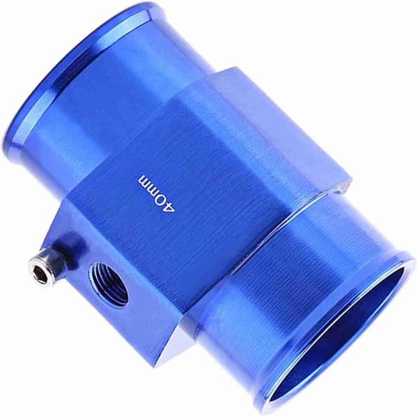 Vattenrörsadapter för bil, Universell aluminiumrörstemperatursensoradapter för de flesta bilar (40mm)