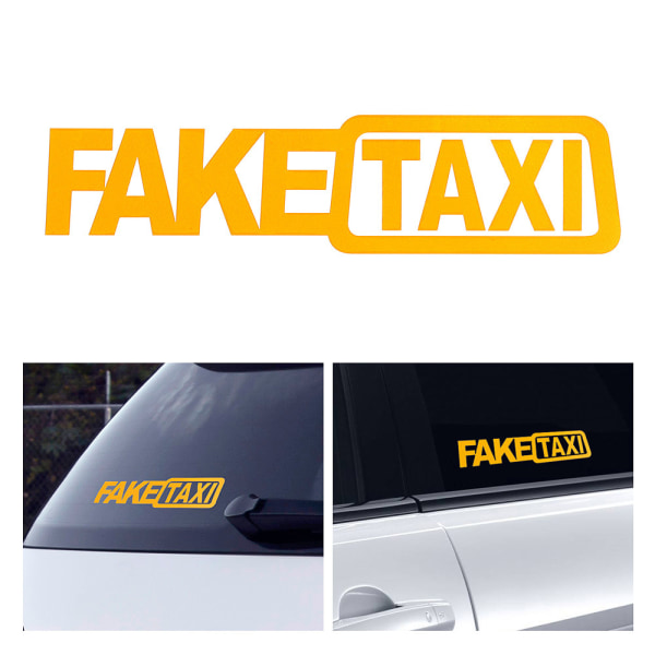 10 stk. bilklistremerker - FAKETAXI-klistremerker falske bilklistremerker bilklistremerker