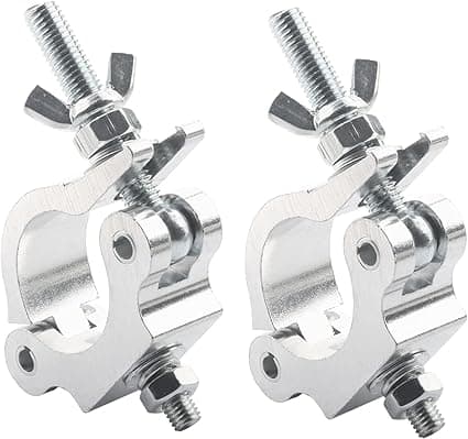 2-pack scenbelysningsklämmor, scenbelysningstillbehör, snabbfrigöring