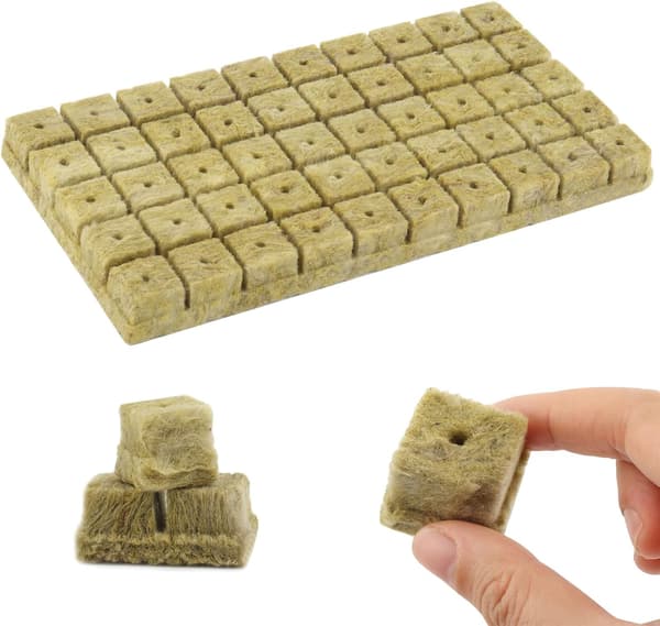 100 Stykker Rockwool, Hydroponiske Rockwool Kuber 2,5 X 2,5 X 2,5 cm, Hydroponisk Rockwool Have, Hydroponiske Rockwool Propper, Rockwool Kuber, til Formering