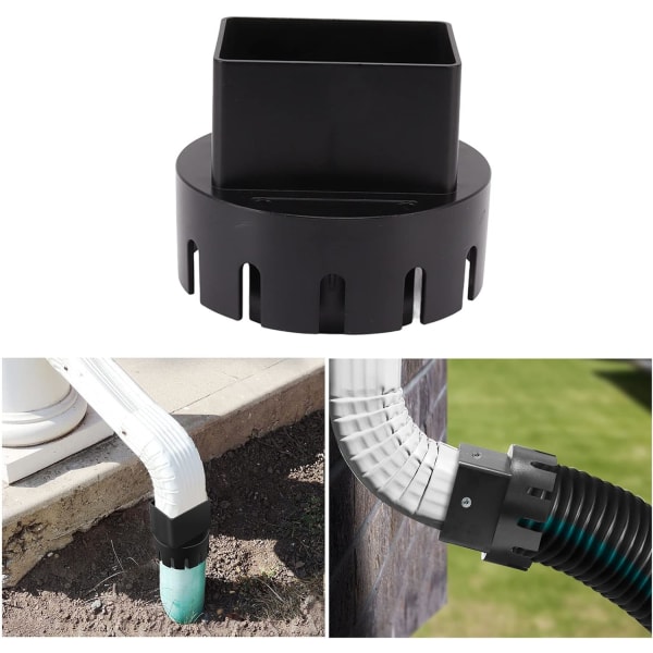 1PCS Ränni Letku Adapteri (3\" x 4\" Neliö Ränni Viemäriputki Adapteri) Sopii