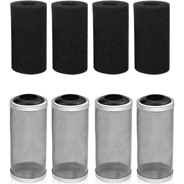 8 stk 16mm Mesh Filter Guard, Akvariefilter Guard, Akvarienettfilter, F