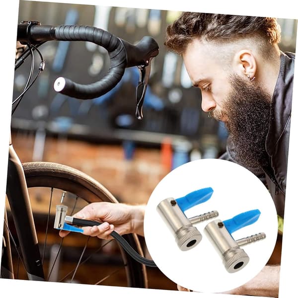 Luftslangskoppling Däckpumpklämma 6mm 2-pack Pneumatiska bilkopplingar Flexibla pumptillbehör