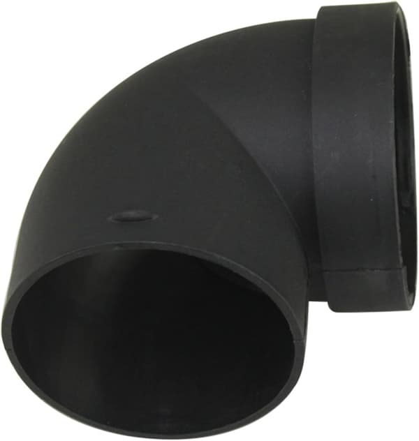 Albue luftudtagsforbindelse til gulvvarmer, albuerør, PVC, 75 mm