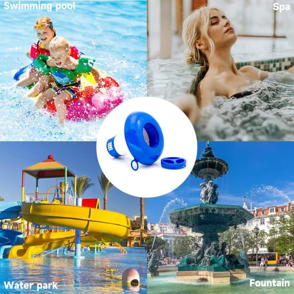 Klordispenser til pool, flydende mini spa kemisk dispenser klor til spa boblebad oppustelig pool