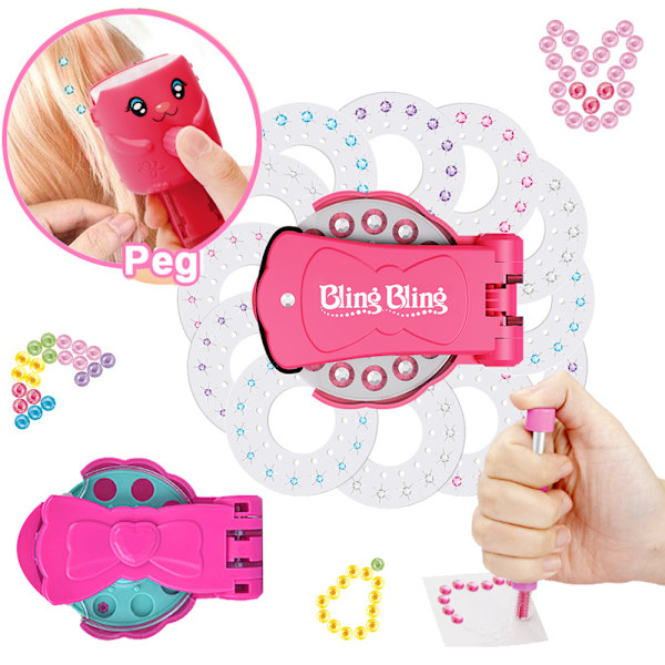 Bling Bling Ultimate Glam Kit - Reparationsdiamant Multicolor i Hår
