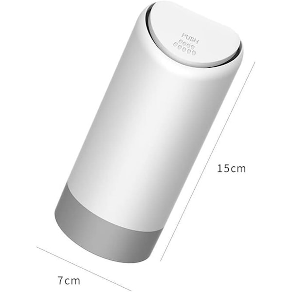 Mini Bil Papperskorg med Lock, Portabel Mini Bil Papperskorg Läcksäker Mugghållare Multifunktionell Soptunna Universal Förvaringshink för Bilar, Hem och