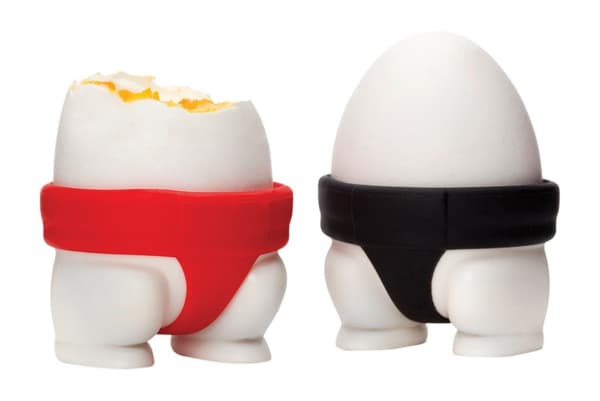 Sumo Ägghållare Kopp (Set om 2 st) (Material: Silikon + pp)