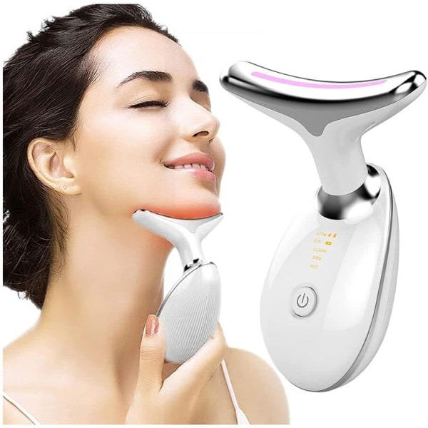 Portable Handset,Neck Face Firming Wrinkle Removal Tool (White)