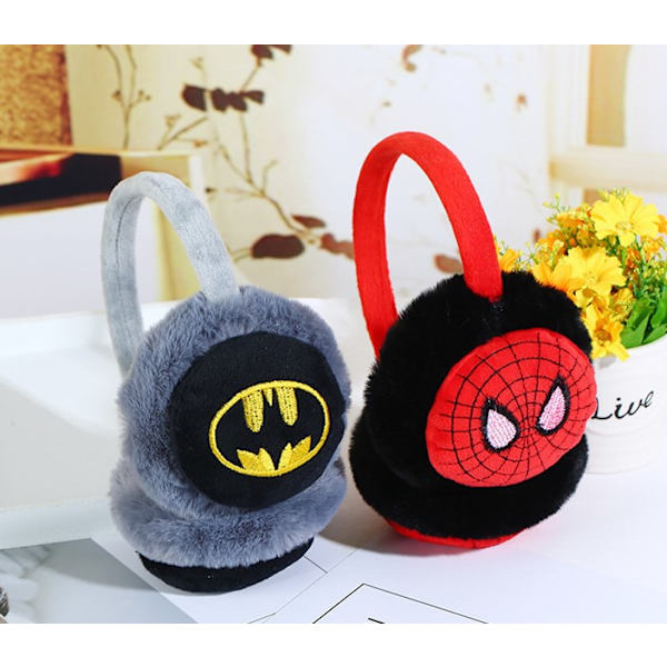 Børns drenge piger superhelt Spiderman ørevarmere bløde varme vintervarmere E