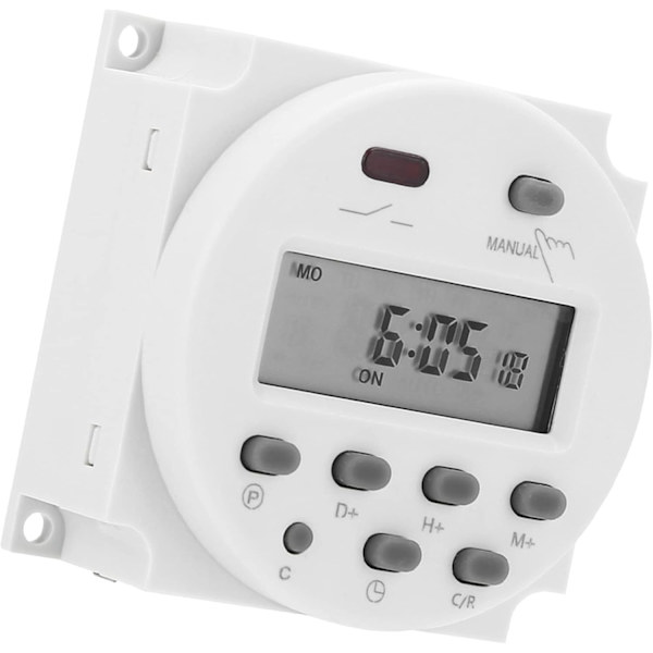 CN101A DC 12V 16A Mini LCD Digital LCD Power Weekly Programmable Timer Relay Switch Digital Microcomputer Control Power Timer Switch