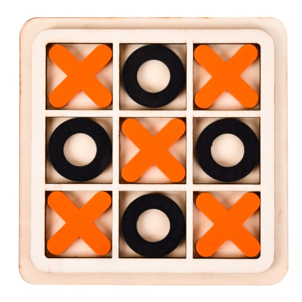 XO Brädspel i trä - Skrivbordsleksaker, Klassisk bordsspelsdekoration för