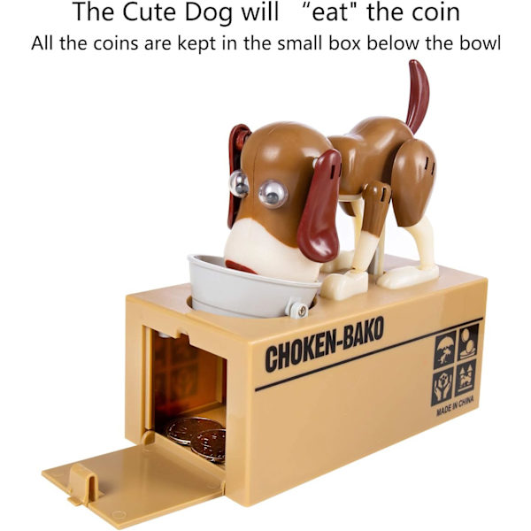 Possu-possu, My Dog Piggy Bank, Robottikolikoita syövä leluraha-automaatti, Sa