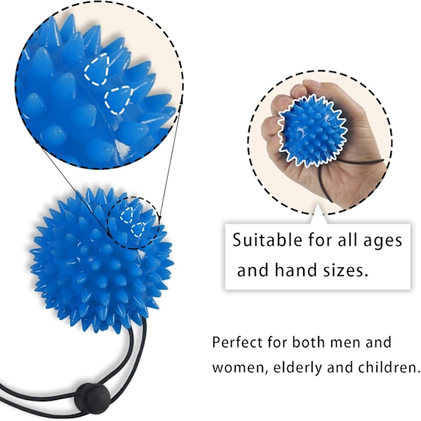 Handförstärkningsboll Träningsredskap för Fingergrepp Styrketränare Greppset Fingerboll för Hand, Artrit och Karpaltunnelsyndrombehandling (D