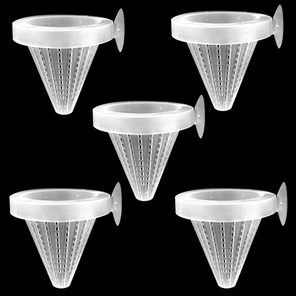 5-pack röd akvariematare blodmaskar dispenser tratt
