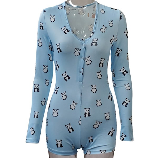 Kvinners Shorts One Piece Pyjamas Rompers Onesies Kvinner