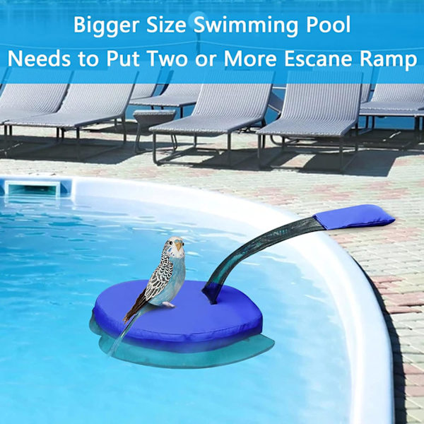 Pack Kæledyrsflugt Rampe til Pool Flydende Rampe Pool Tilbehør Flydende Rampe