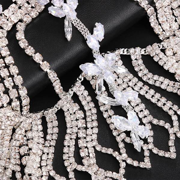 Rhinestone Flapper Hårprydnad kompatibel kvinnor Brudhårband Hårsmycken Ac