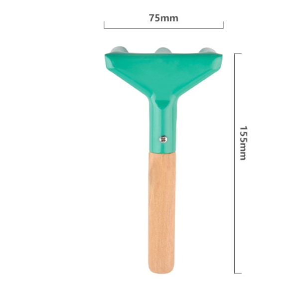 3 små haveværktøjer Spids spade Firkant spade Rive 6*21CM blå 6