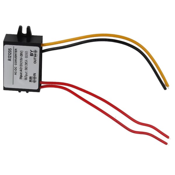 AC 12V til DC 12V 5A 60W Step Down Konverter, 10-28V Input AC-DC Step-Down Strømforsyningsmodul, Vandtæt Spændingsregulator Reducer
