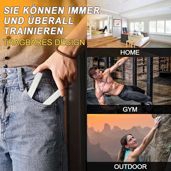 Håndgrep, Metall Håndgrep Sett Kroppsbygging, Underarm Kroppsbygging Hånd Kroppsbygging for Muskel Trening og Grepsforsterkning