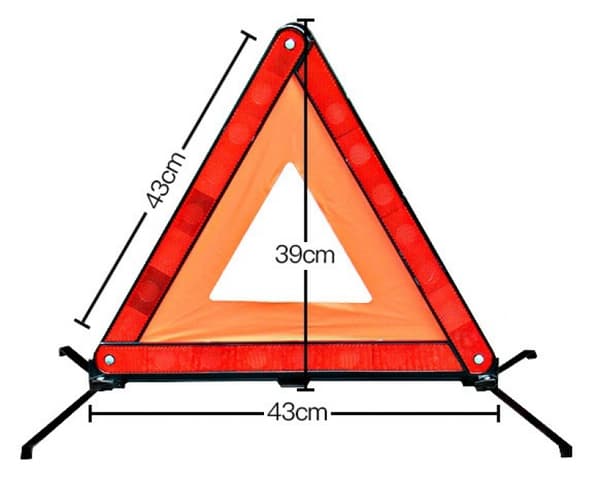 TREKANTSIGNAL + 1 Stiv PP-boks