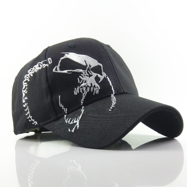 Hat-Skull-Black Sort